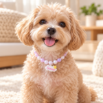 Collar Joya para Mascotas con Dije y Cuentas Decorativas para Perros - Imagen 3
