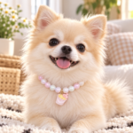 Collar Joya para Mascotas con Dije y Cuentas Decorativas para Perros - Imagen 4